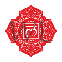 Čakra symbol samolepa tvarovaná 8 cm 