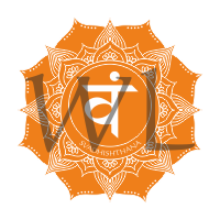 Čakra symbol samolepa tvarovaná 8 cm 