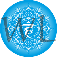 Čakra symbol samolepa kulatá 13 cm 