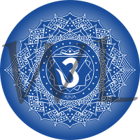 Čakra symbol samolepa kulatá 13 cm 