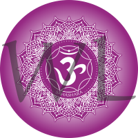 Čakra symbol samolepa kulatá 13 cm 
