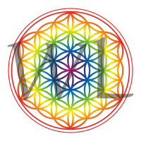 Květ života - barevný 11,5 cm 