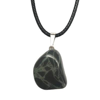 Pavoučí obsidián - přívěsek na bužírce