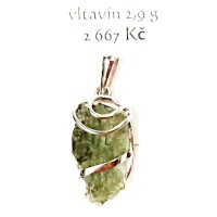 Vltavín - Ag přívěsek 