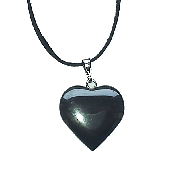 Hematit - přívěsek srdce