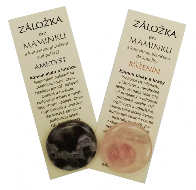Záložka a kamenná placička pro maminku