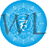 Čakra symbol samolepa kulatá 13 cm 