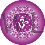Čakra symbol samolepa kulatá 13 cm 