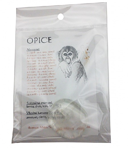 Křišťál / ametyst ke znamení Opice