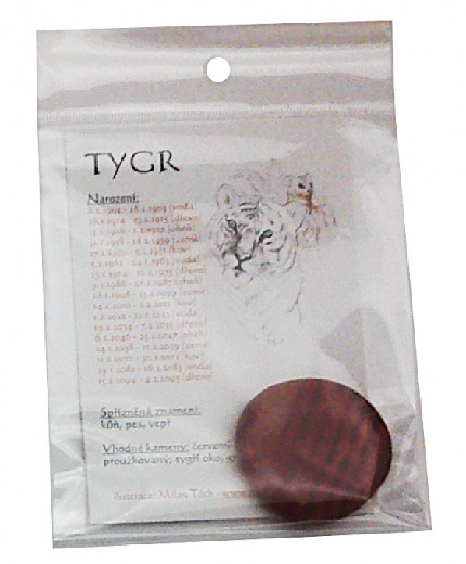 Červený jaspis / tygří oko ke znamení Tygr