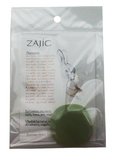 Zelený jadeit / angelit ke znamení Zajíc
