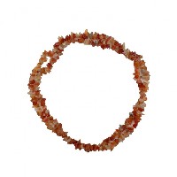 Karneol - náhrdelník z kamínků 90 cm