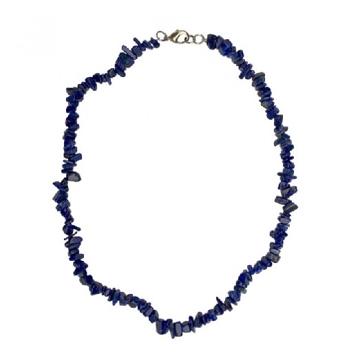 Lazurit (lapis lazuli) - náhrdelník z kamínků 45 cm