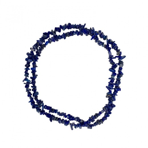 Lazurit (lapis lazuli) - náhrdelník z kamínků 90 cm