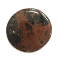 Obsidián moka - tromlovaná placička