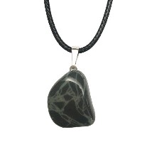Pavoučí obsidián - přívěsek na bužírce