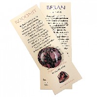 Beran - záložka a kamenná placička