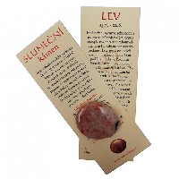 Lev - záložka a kamenná placička