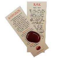 Rak - záložka a kamenná placička